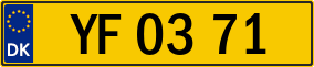 Trailer License Plate